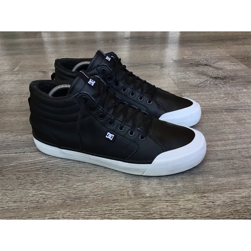 DC Shoes Evan Smith Hi Womens Size 11 Black Shearling Lined Skateboard Sneakers
